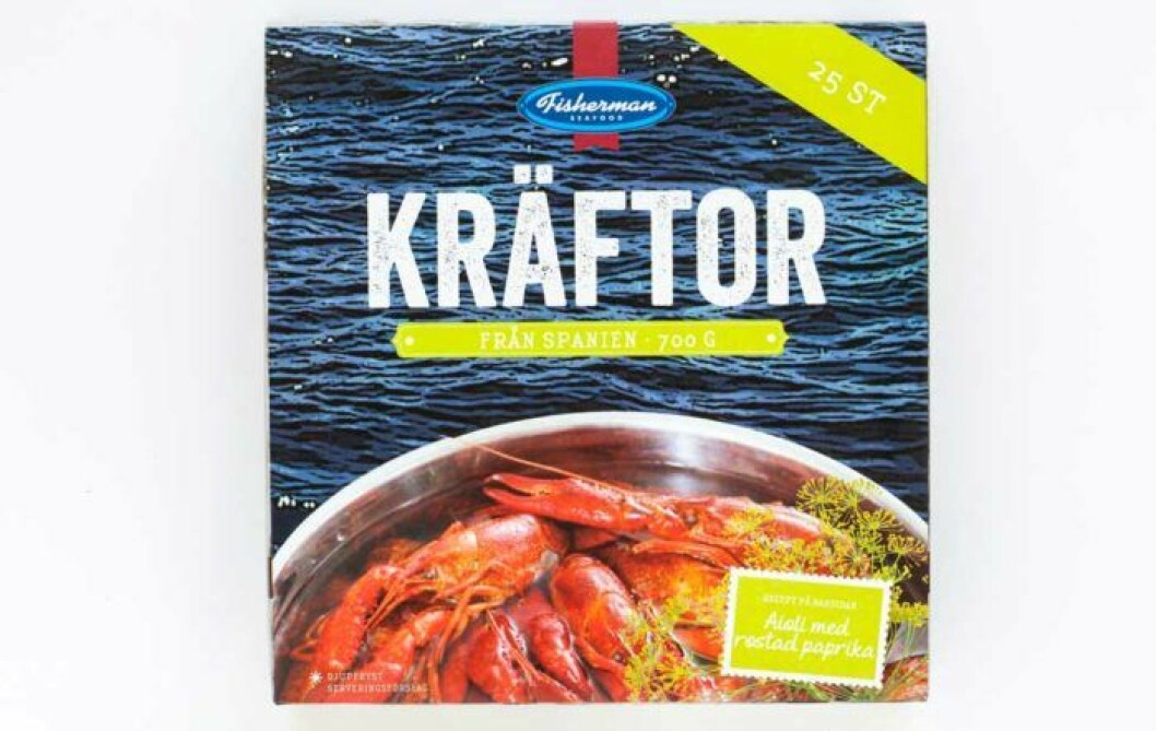 Fisherman 25 frysta kräftor – Spanien