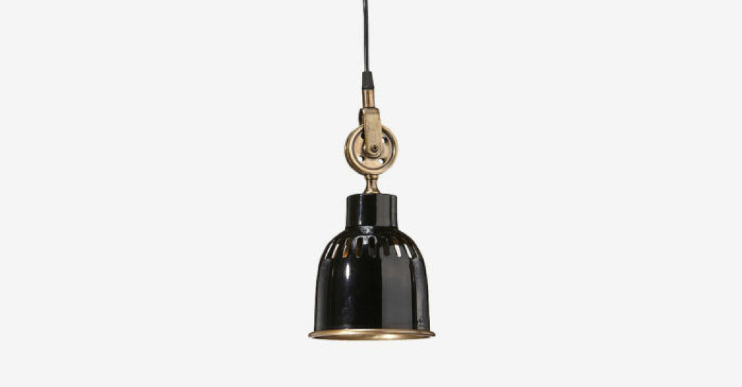 Fönsterlampa industristil svart gammaldags