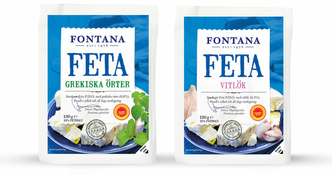 Fetaost från Fontana med smak av grekiska örter och vitlök.