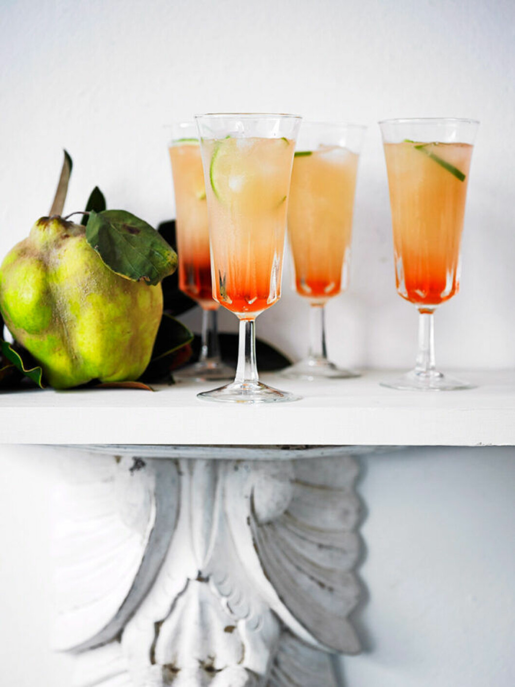 Fördrink med Aperol och grapefrukt.