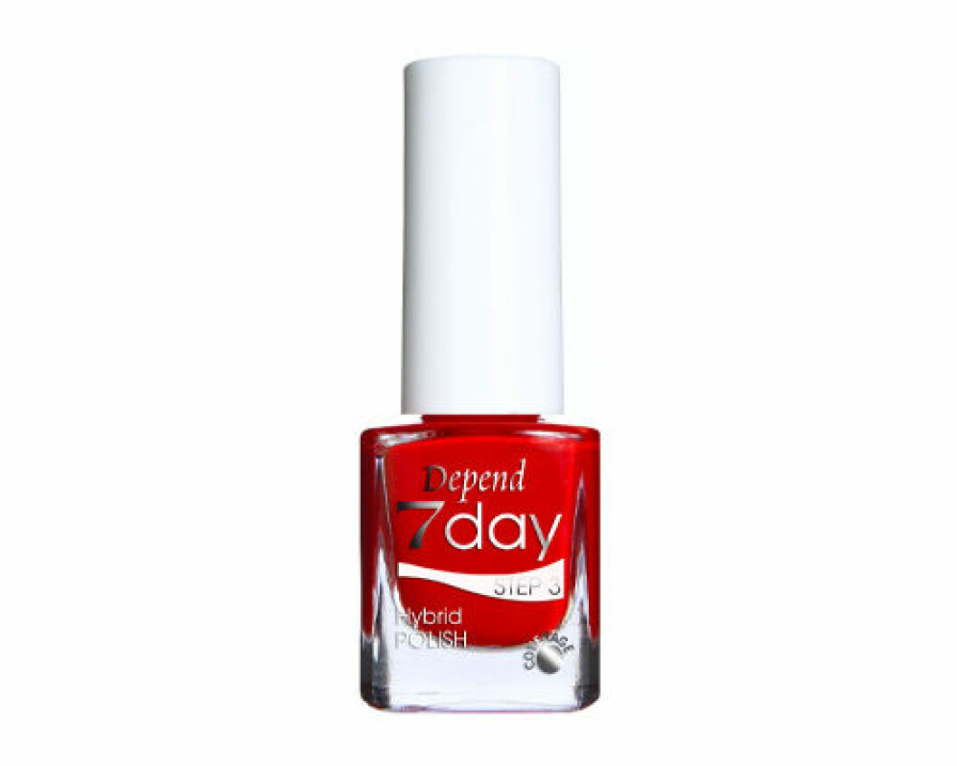 fransk manikyr rött nagellack