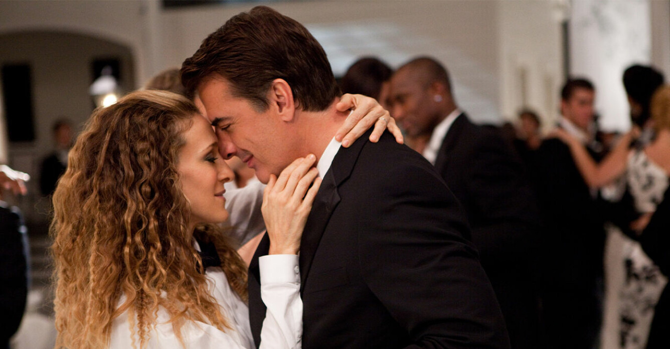 Karaktärerna Carrie och Big kysser varandra i Sex and the City. Testet som avgör om du är redo för en ny relation.