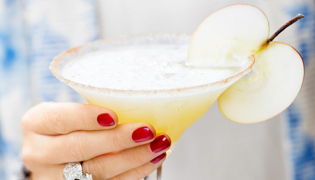 Blanda en frisk och god Frozen Apple Pie Martini.