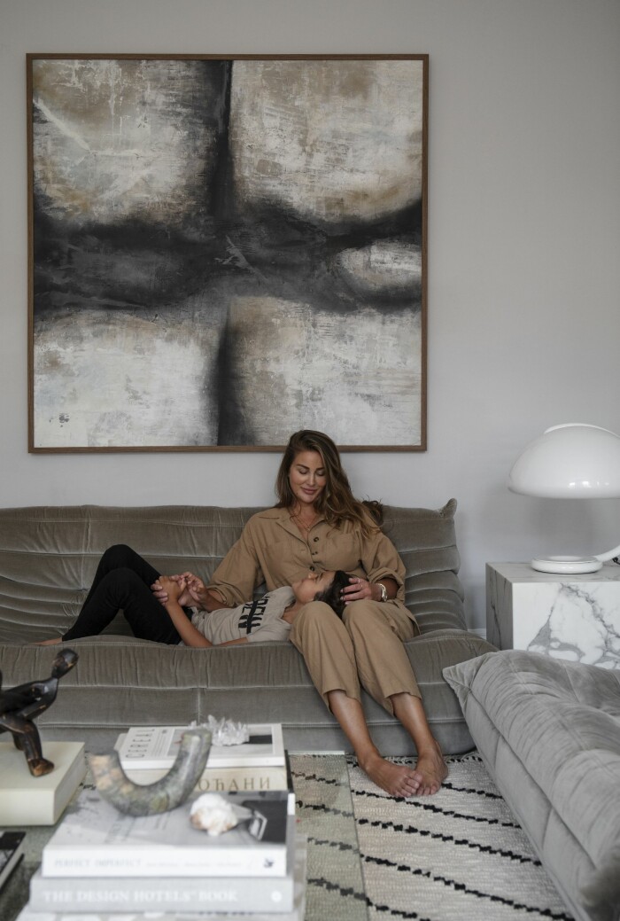 Hemma hos Gabriella Ferrero med sonen Fabien