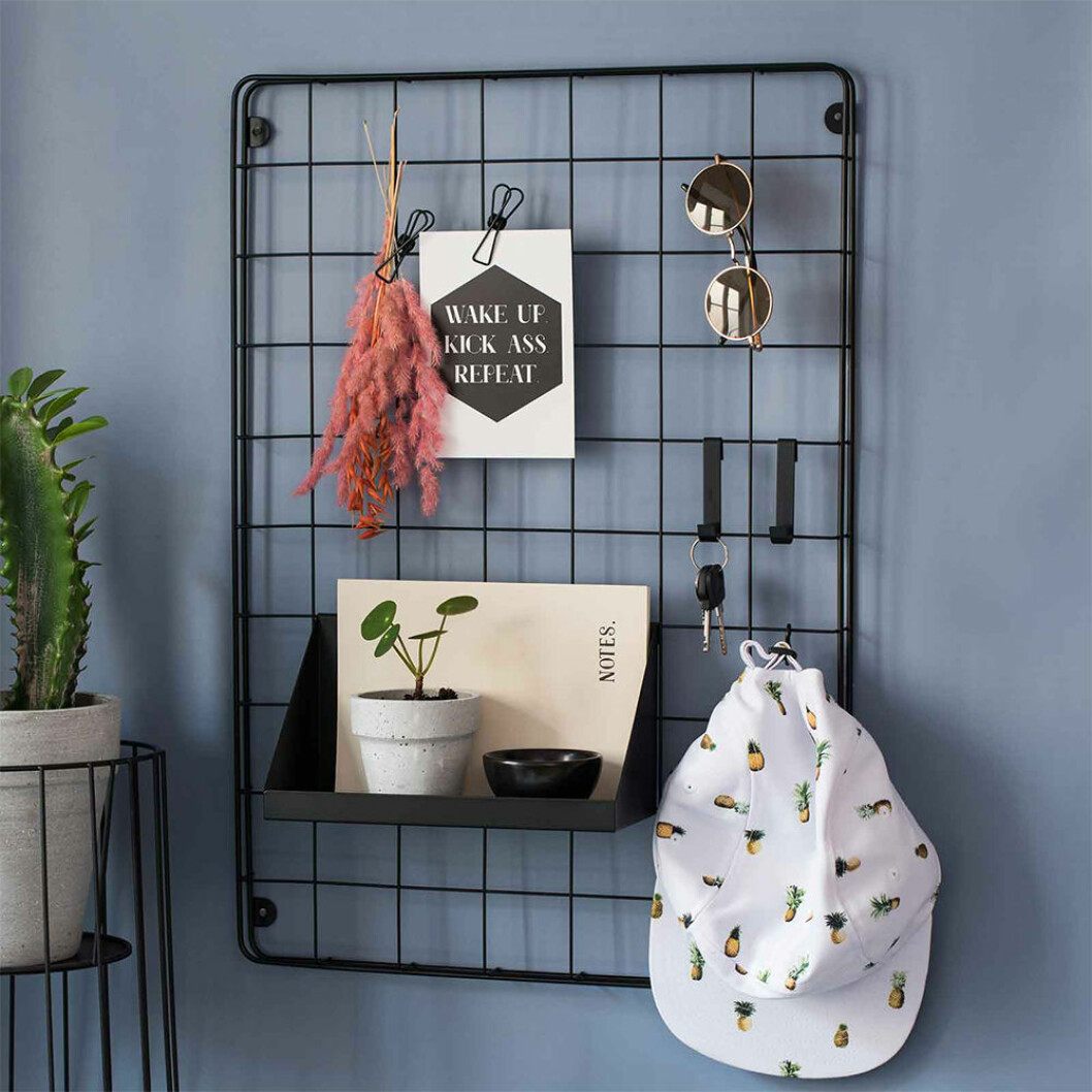 Metallnät för moodboards
