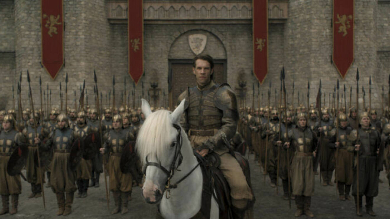 En bild på legosoldaterna Golden Company i tv-serien Game of Thrones på HBO.