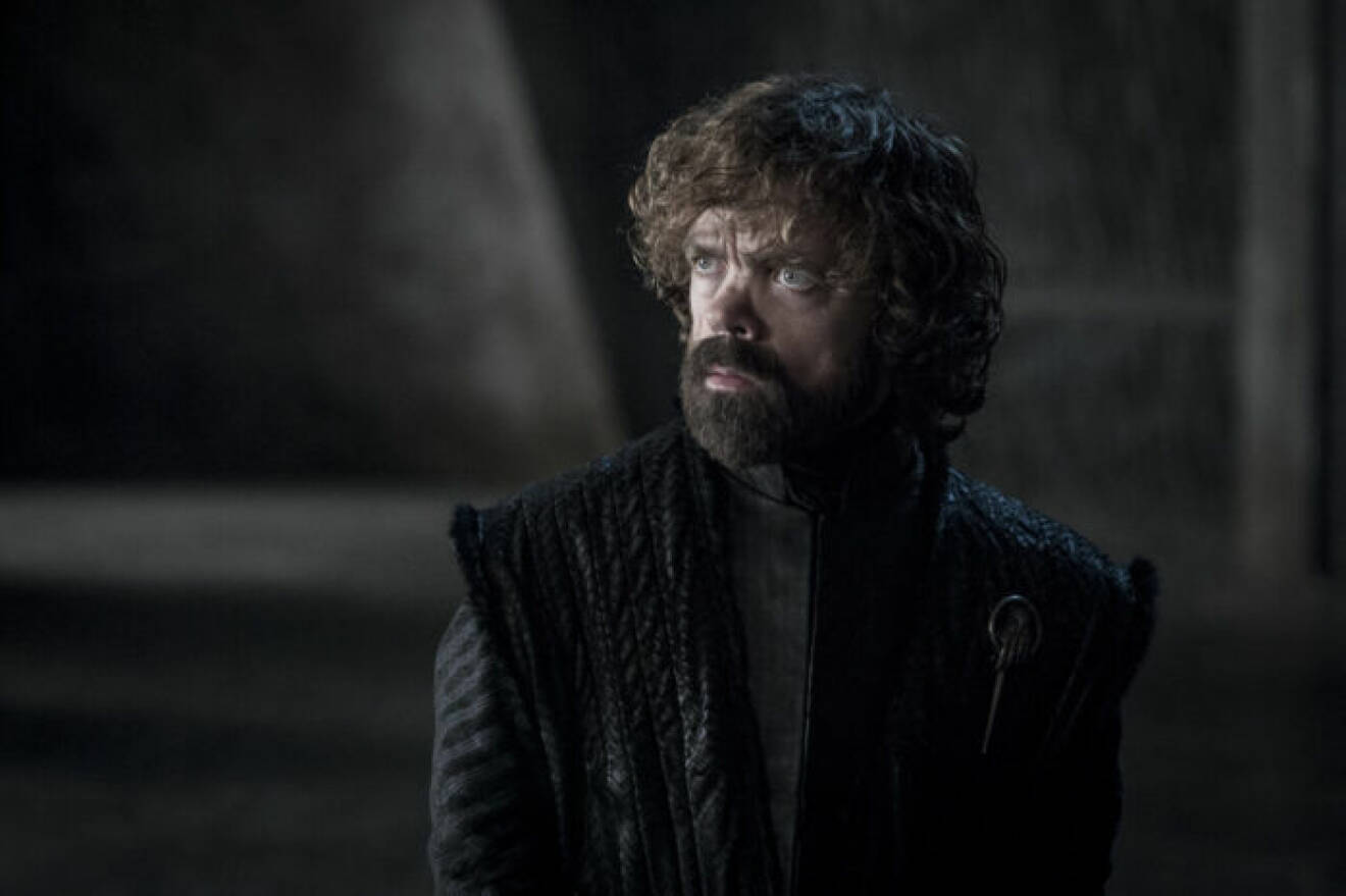En bild på karaktären Tyrion Lannister i tv-serien Game of Thrones på HBO.