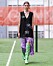Ganni SS20-visning på Copenhagen Fashion Week, svart miniklänning med gröna boots