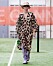 Ganni SS20-visning på Copenhagen Fashion Week, leopardmönstrad klänning