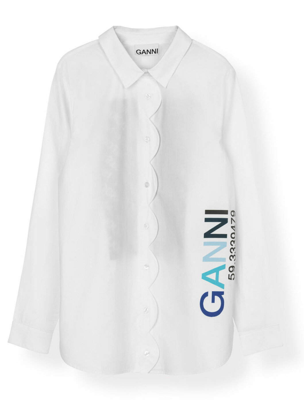 Ganni Stockholm capsule kollektion vit skjorta