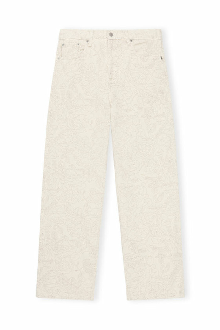ganni x levis cream jeans