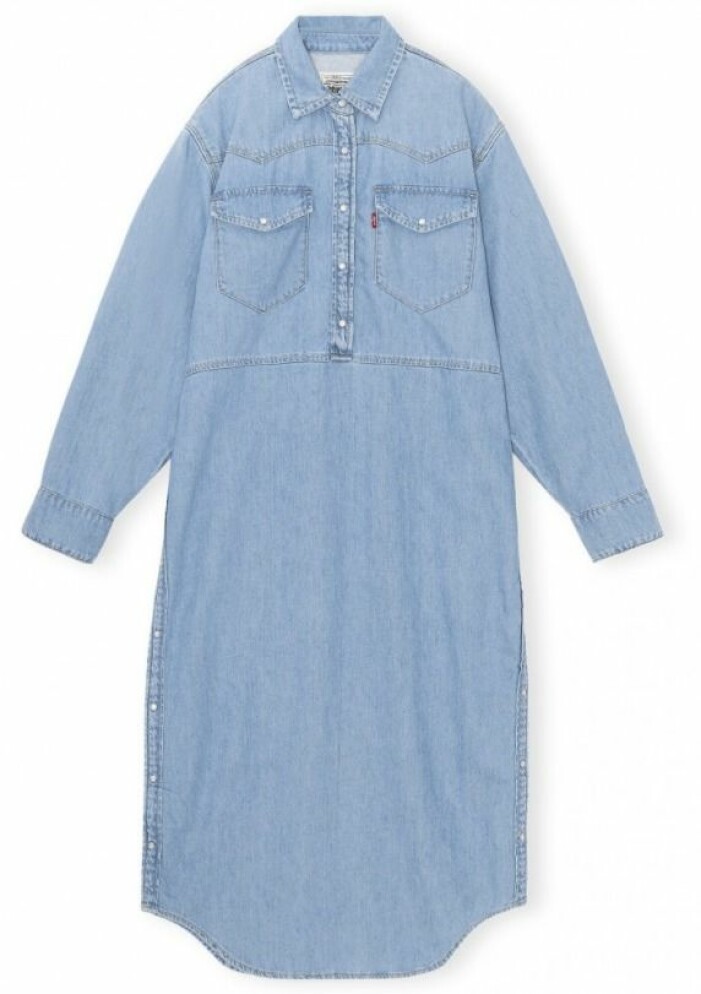 denimklänning ganni x levis