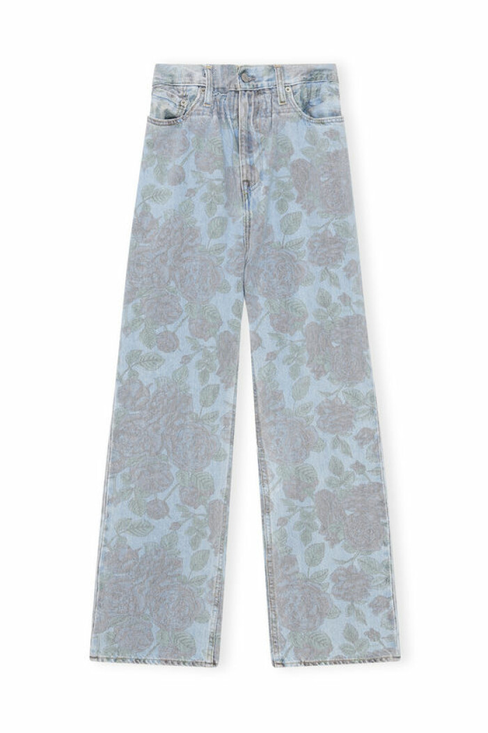 ganni x levis print jeans