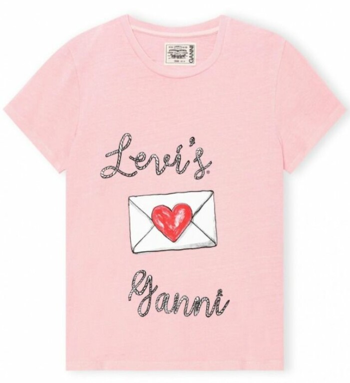 ganni x levis t-shirt