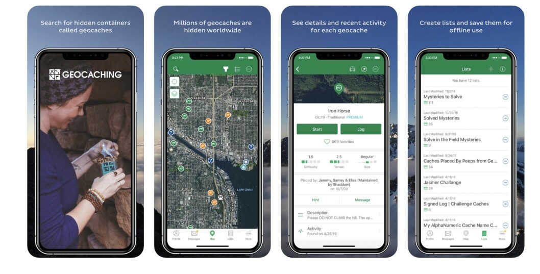 Geocaching app