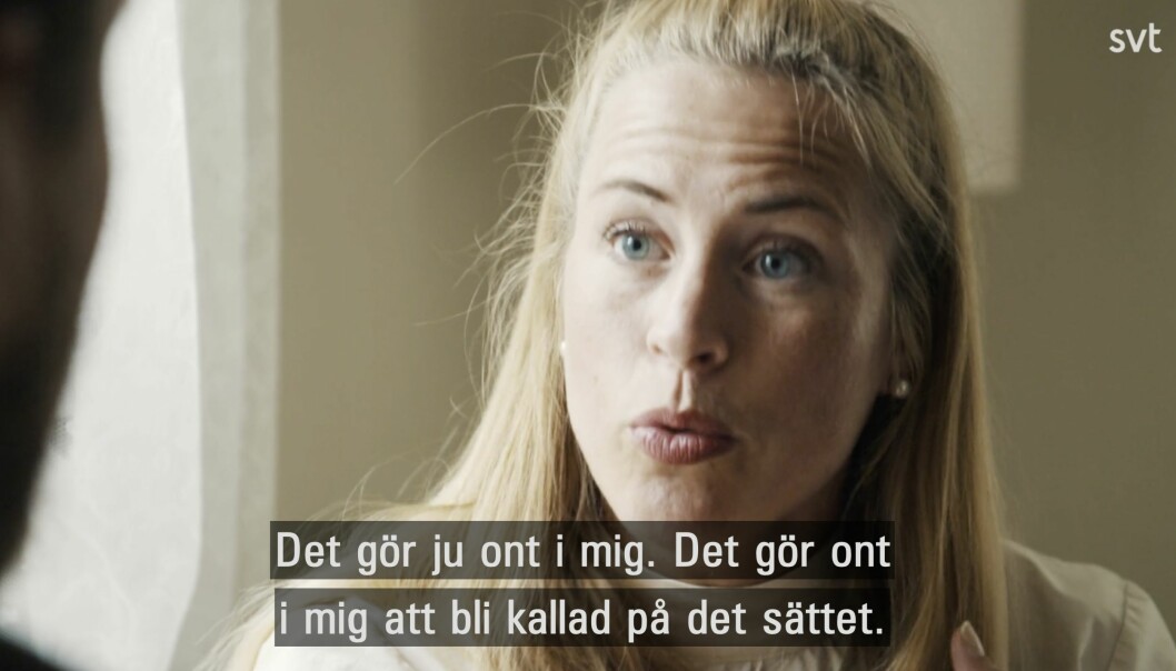 Väldigt mycket dagisbarn-stämning här: "När du slår mig får jag ont". Borde inte behövas kan jag tycka. gift vid första ögonkastet