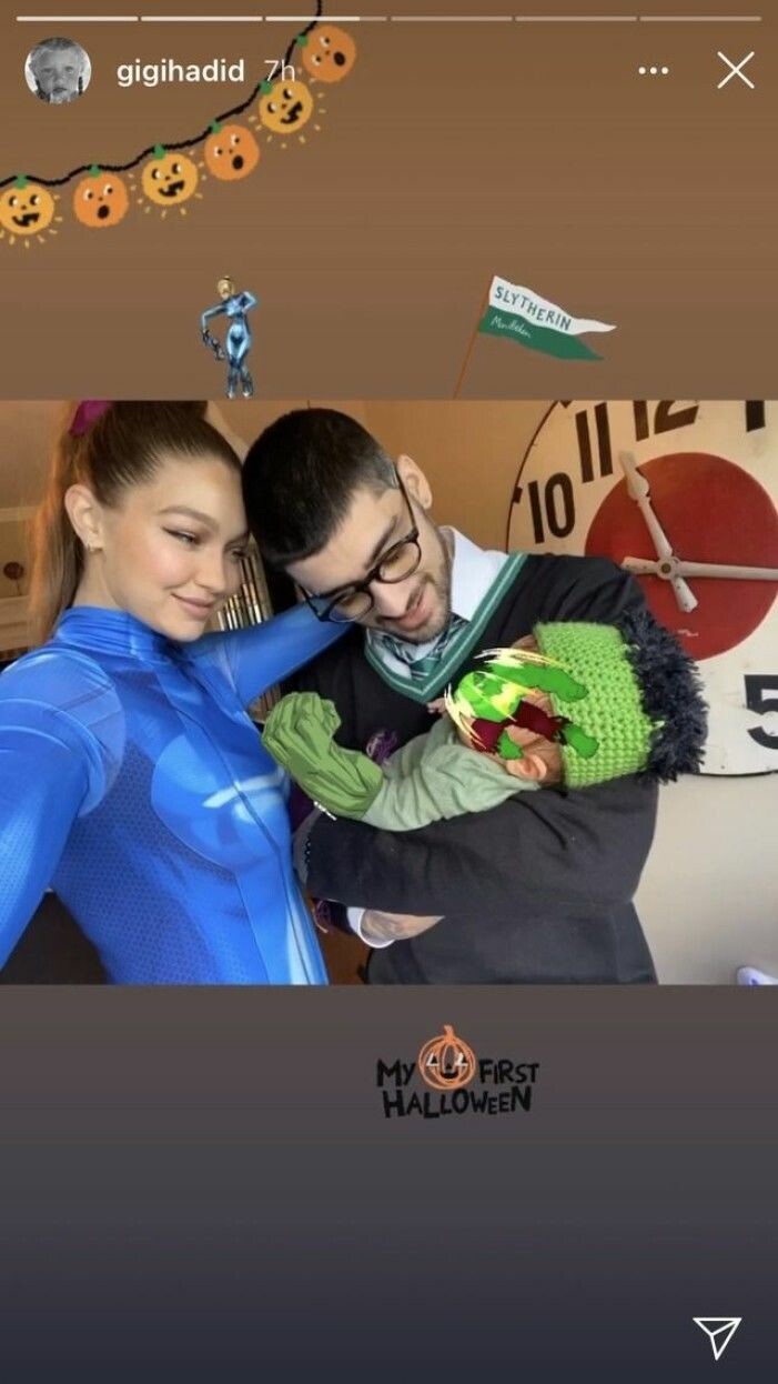 Gigi Hadids första familjebild. Gigi Hadid familjebild