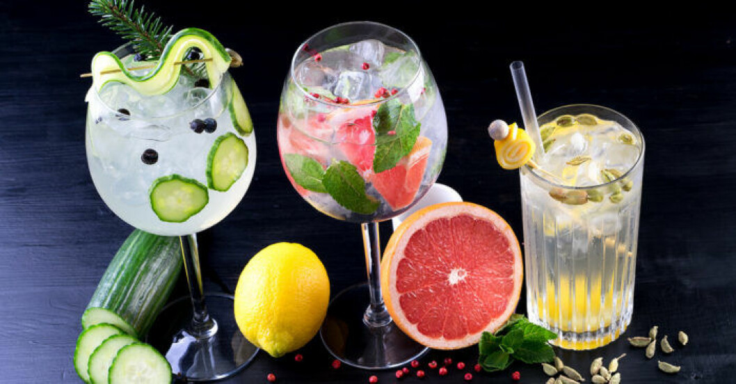 Trendiga twister av Gin & Tonic. Foto: Shutterstock Trendiga twister av Gin & Tonic.