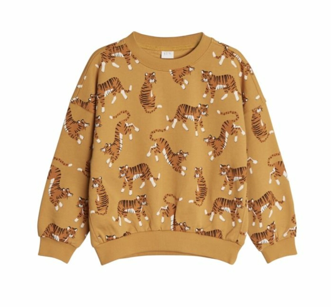Gina tricot mini barnkollektion tröja gul
