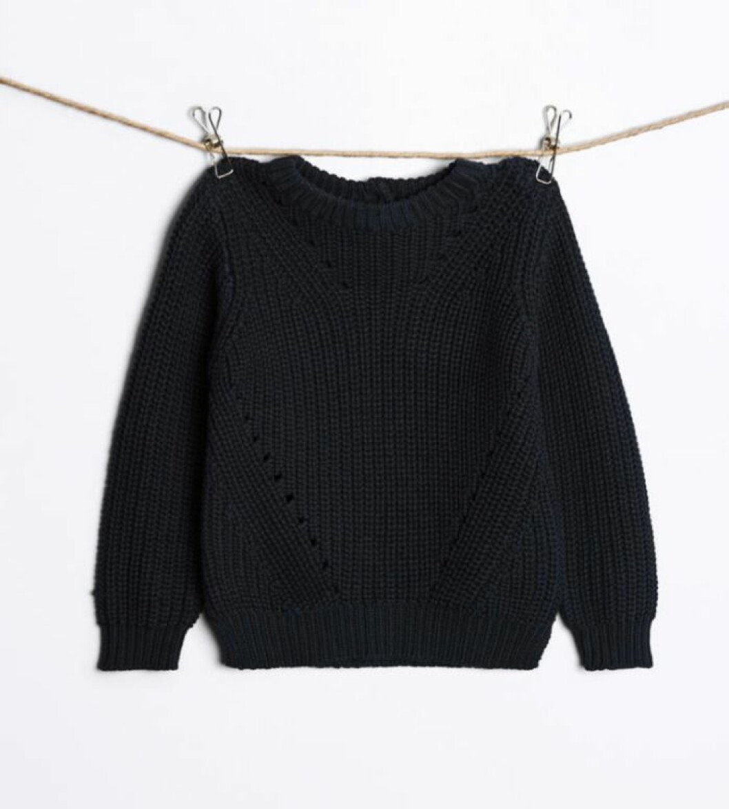Gina tricot mini svart stickad tröja