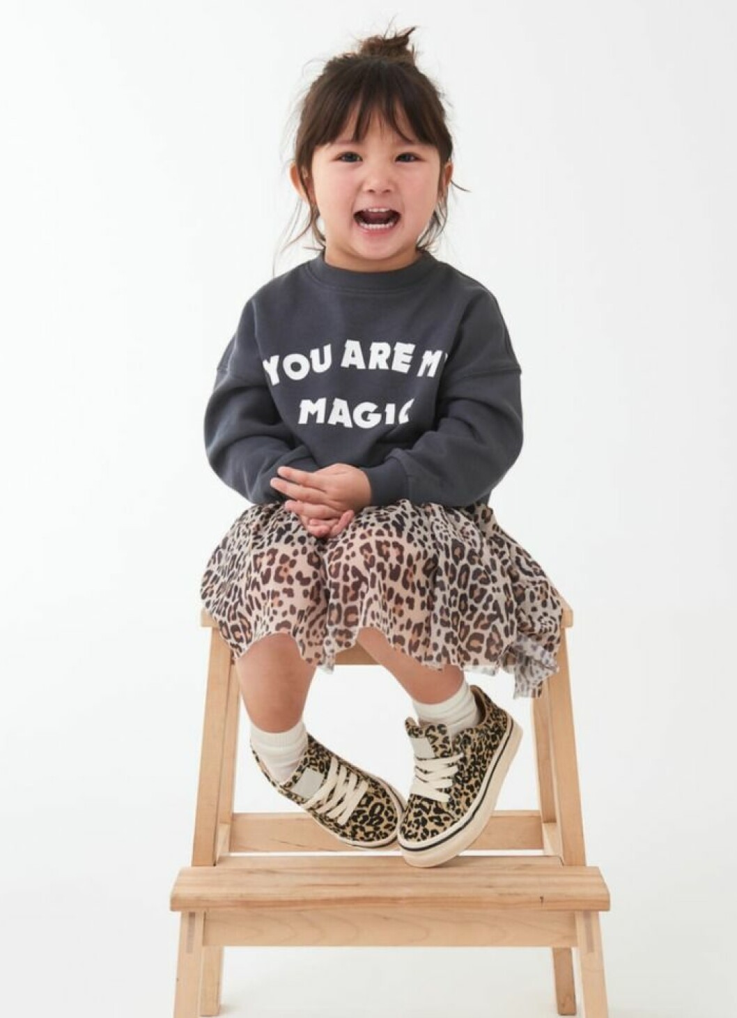 Gina tricot mini grå sweatshirt