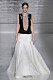 Givenchy Haute Couture SS19, plisserad vit långkjol.