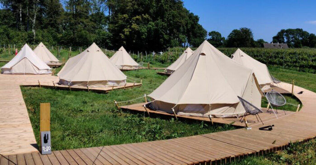 Glamping på Arilds vingård