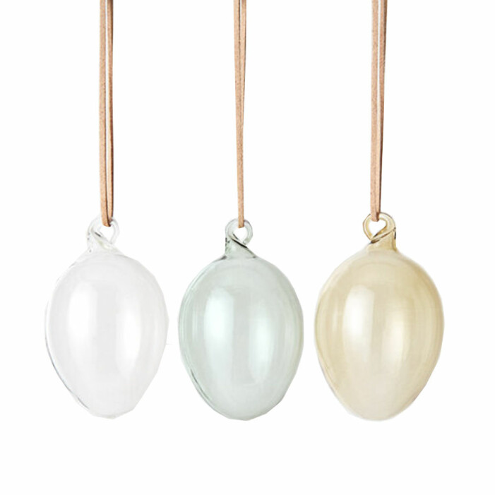 hängande ägg i glas från designtorget