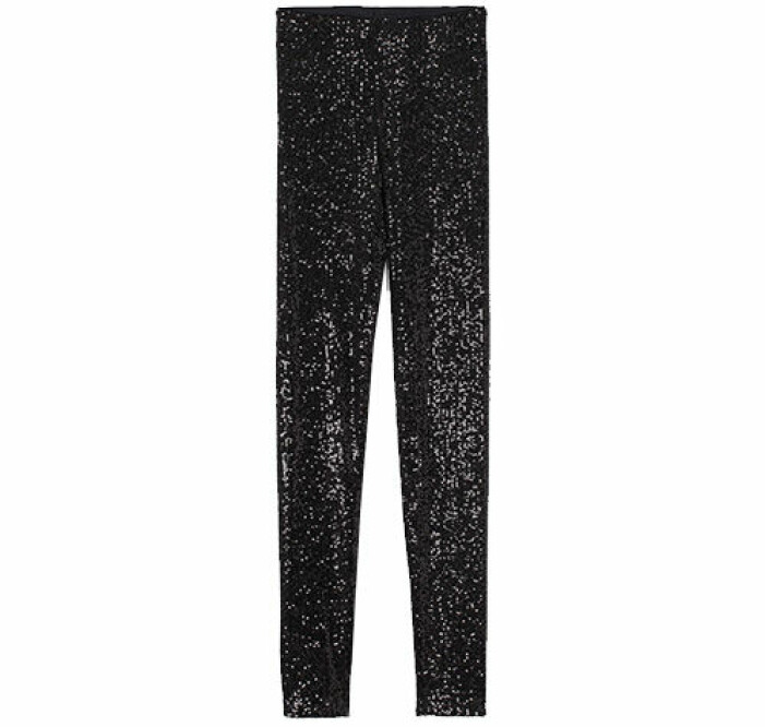 glittriga leggings hm