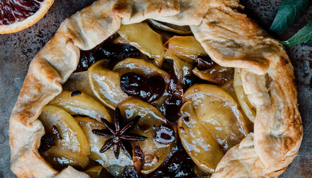 Snabb och snygg äppelgalette med glögg
