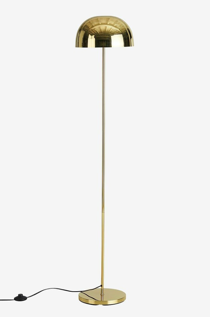 golvlampa i mässing