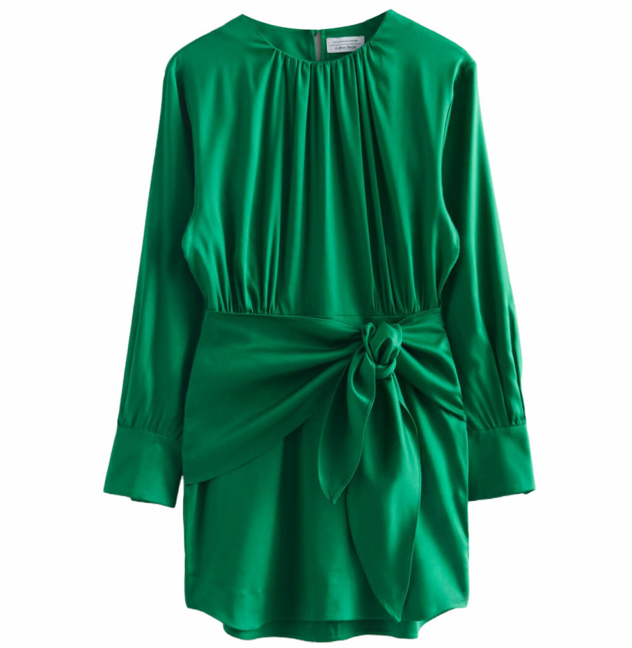 kort grön klänning från &amp; other stories