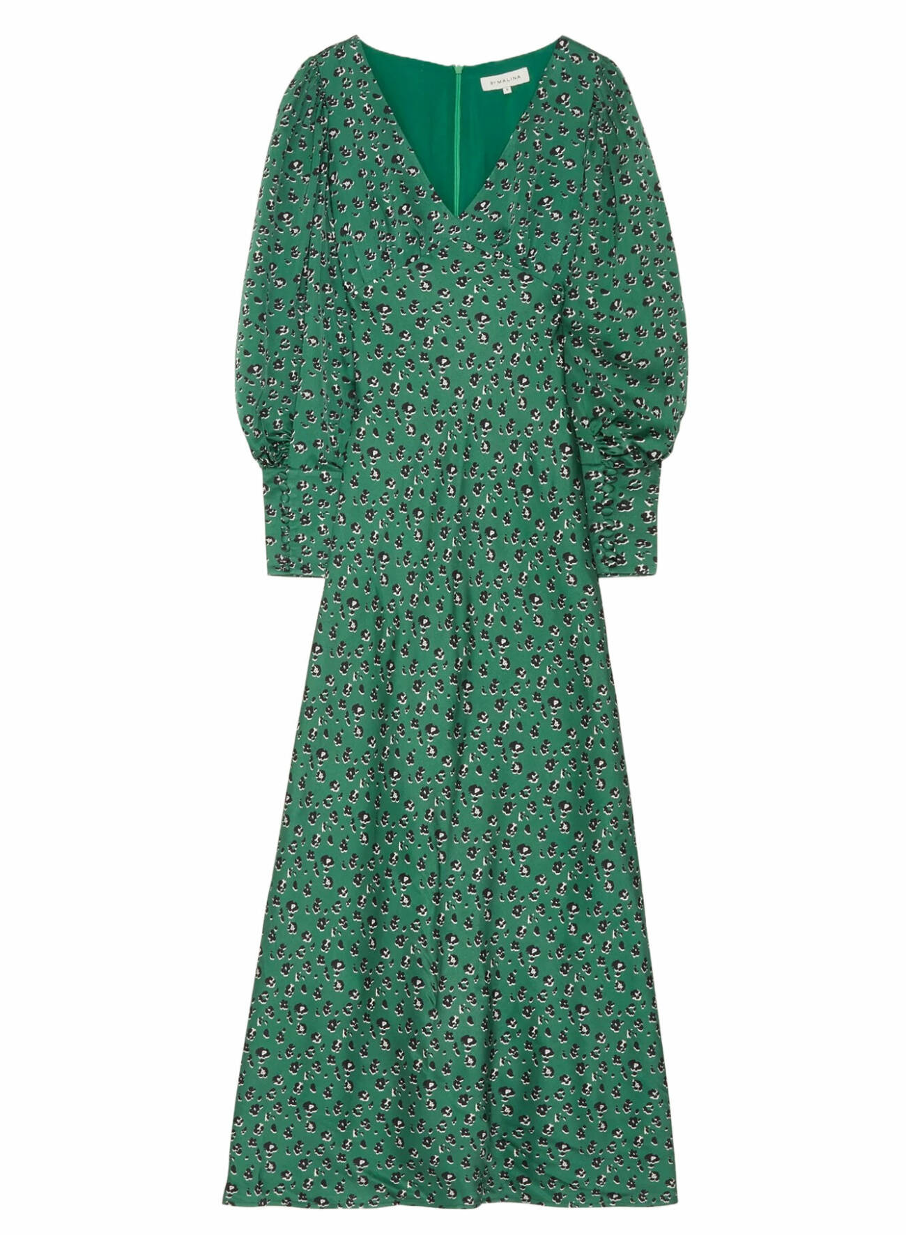 grön långklänning från by malina