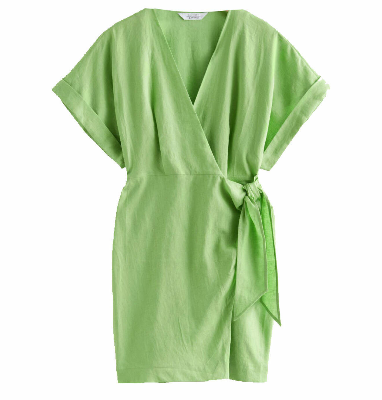 grön klänning linne