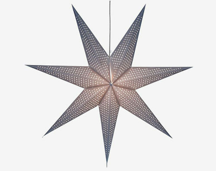 grå julstjärna från star trading