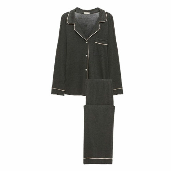 grå pyjamas till dam