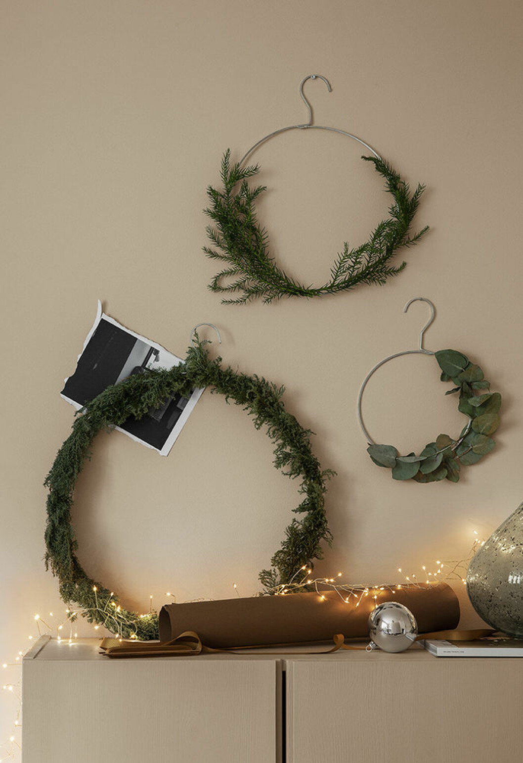 Foto: Granit diy minimalistisk julkrans