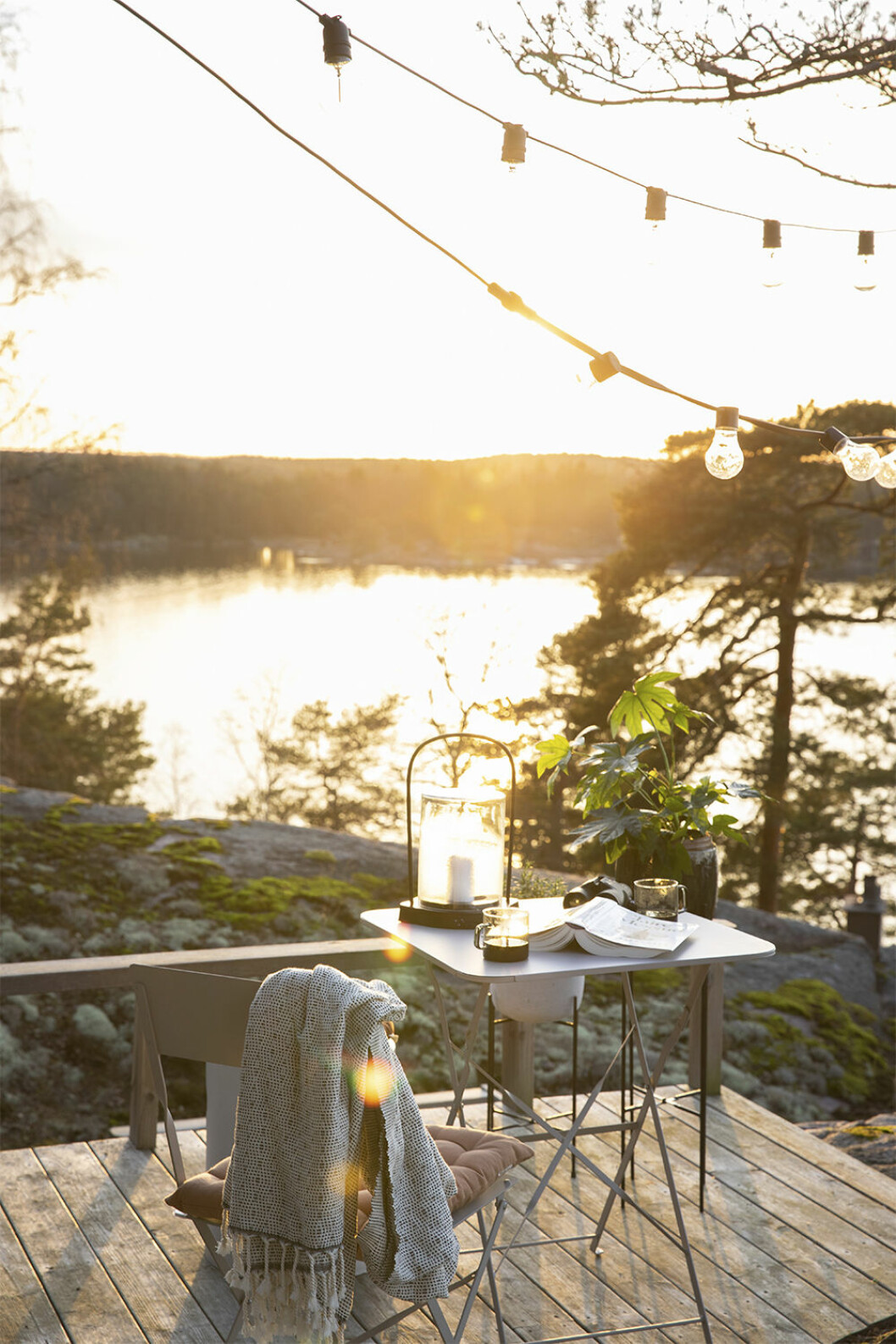 Utebelysning på uteplatsen från Granit