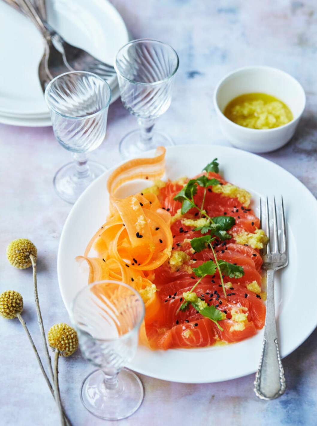 Recept på gravad lax med asiatiska smaker