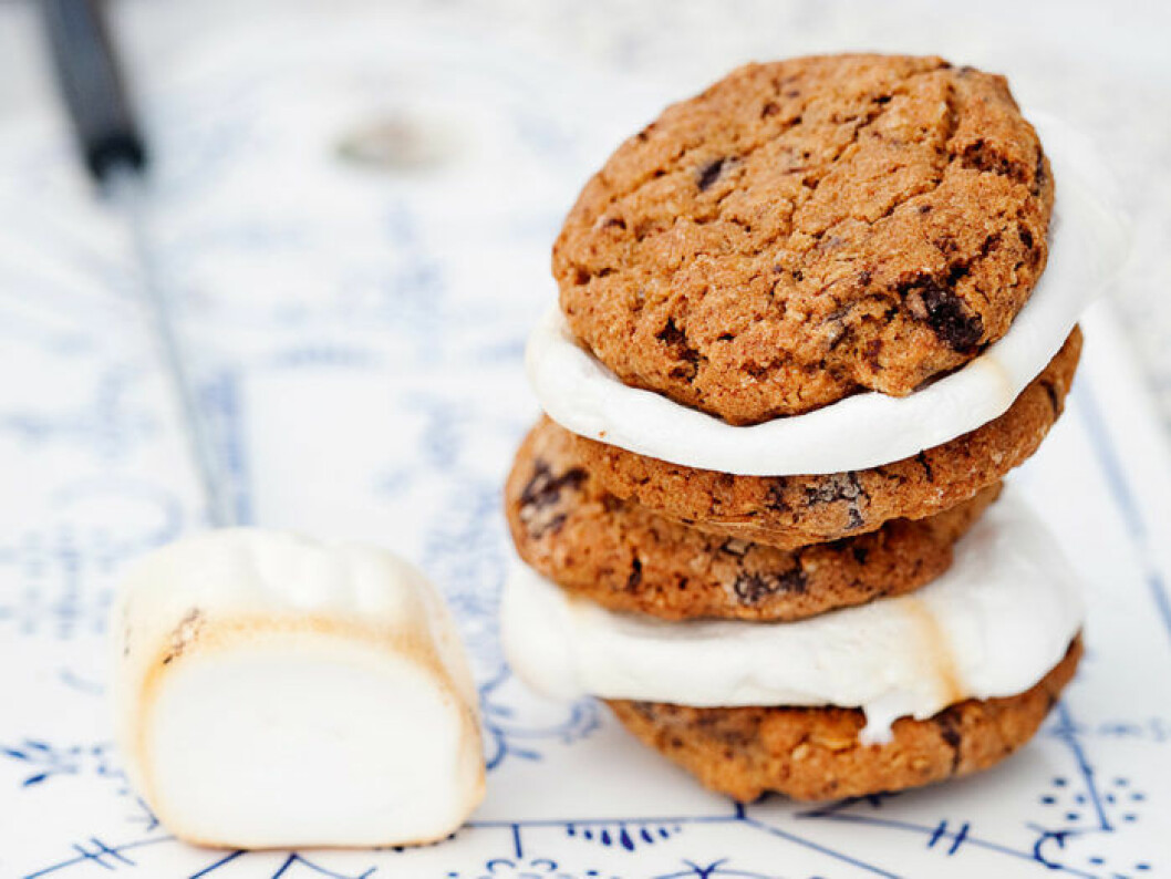Grillade marshmallow cookies.
