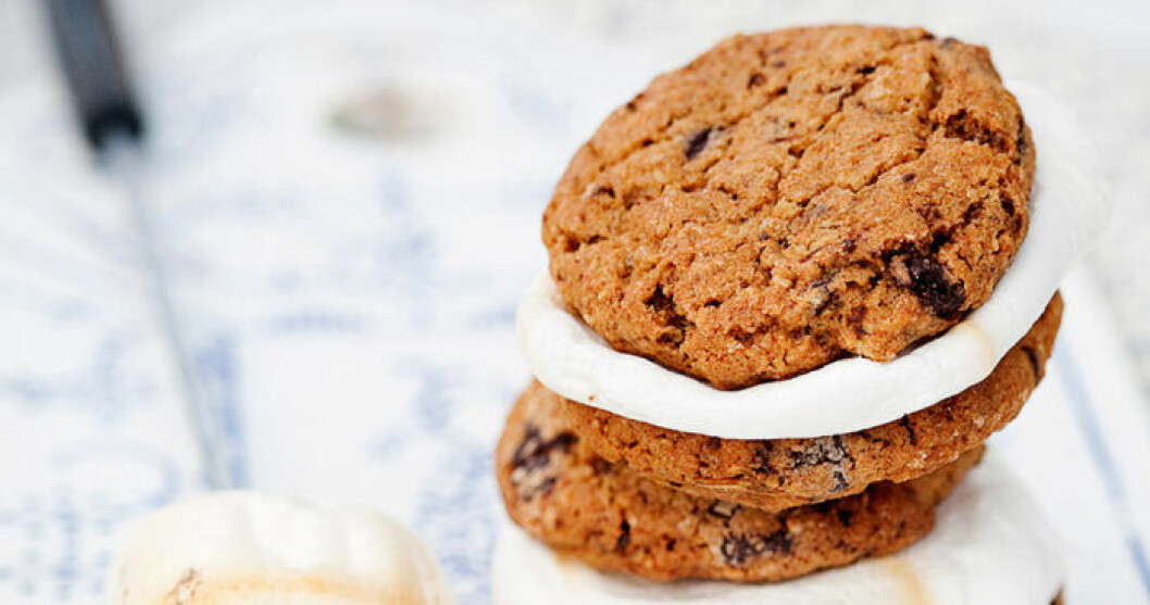 Grillade marshmallow cookies. Grillade marshmallow cookies.