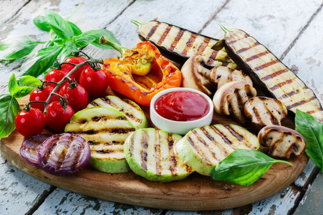 Grillade grönsaker. 