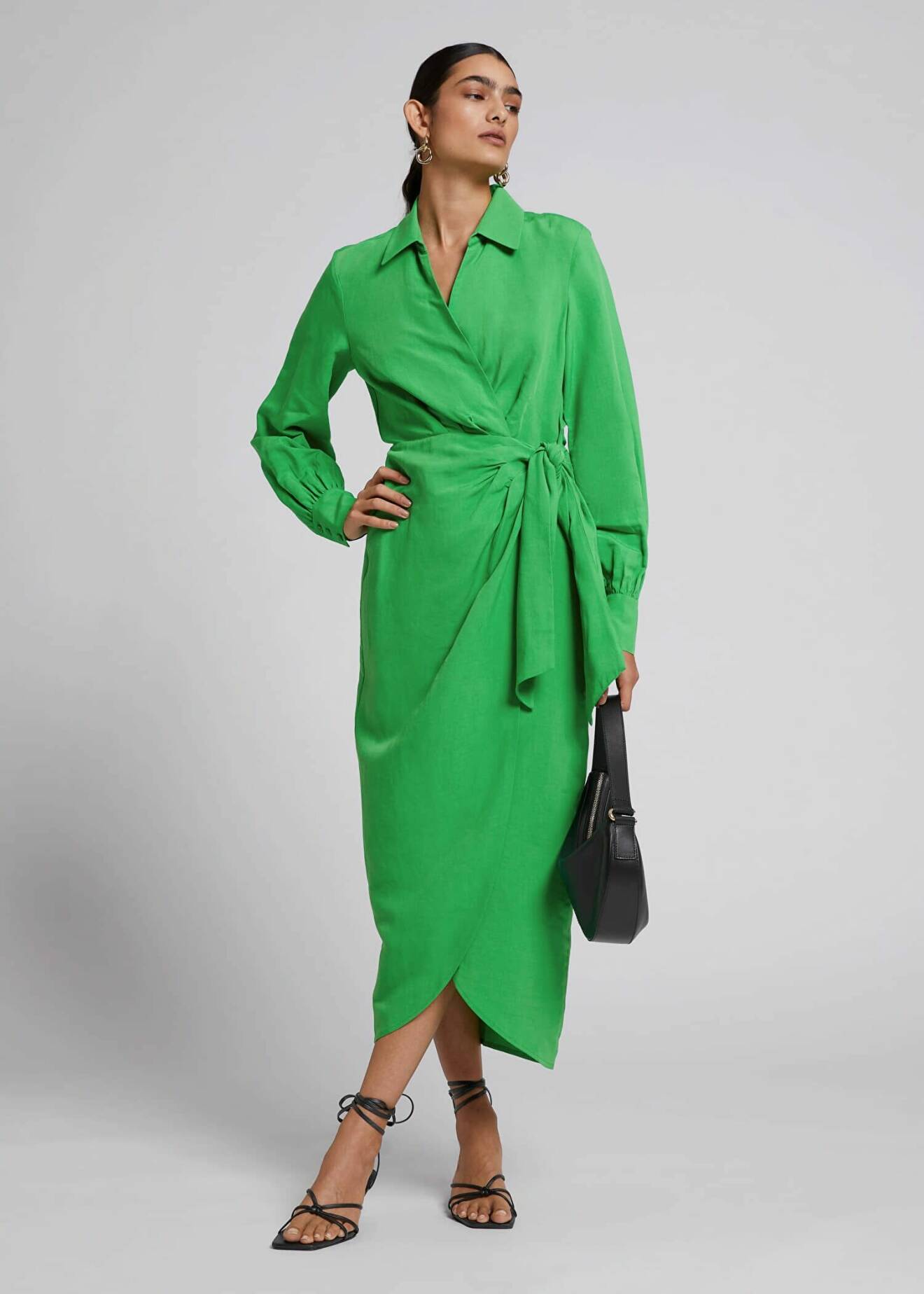 grön klänning från &amp; other stories