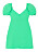 sommarklänning 2021: grön klänning med puffärmar