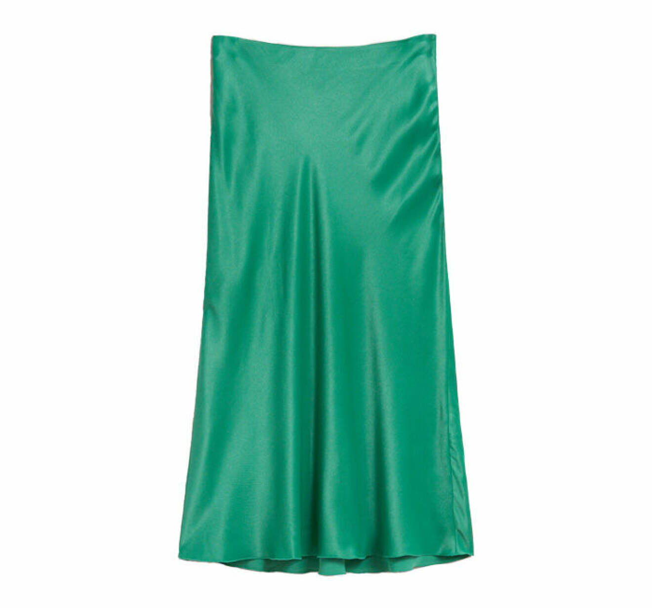 grön a-linjeformad midikjol med dolt blixtlås från &amp; Other Stories