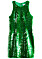 kort klänning med hög halsskärning med grönt paljettmönster från &amp; Other Stories