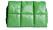 grön quiltad väska med vaddering