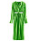 grön klänning med skjortdesign