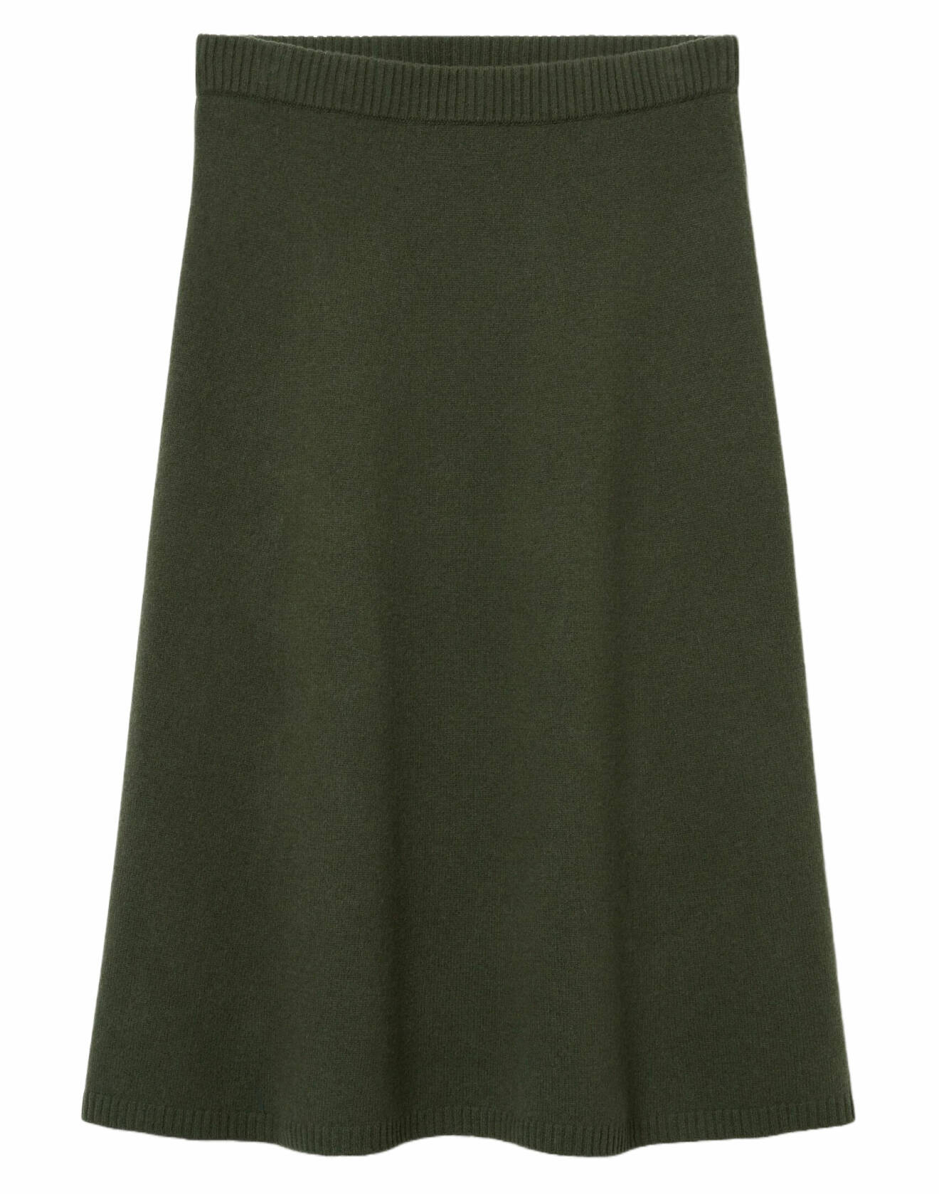 grön stickad kjol