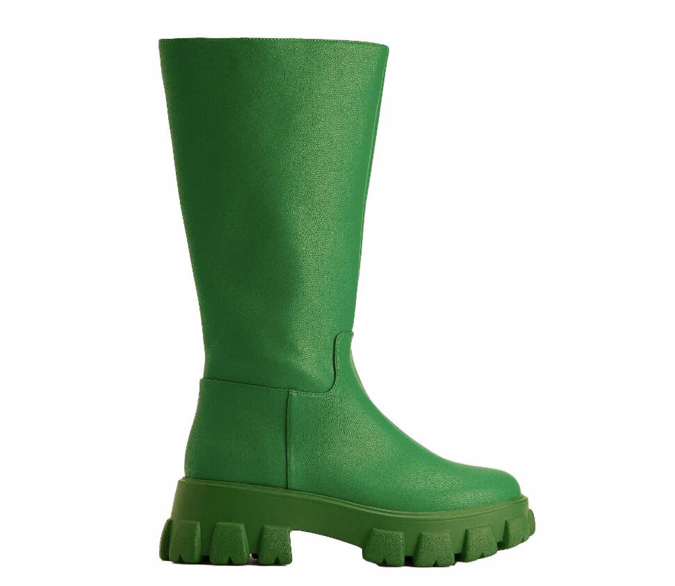 Gröna boots med högt skaft